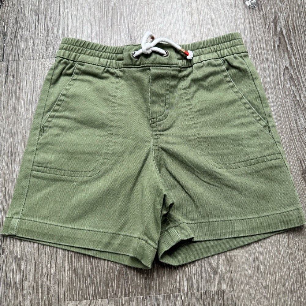Janie and Jack Olive Green Drawstring Shorts Toddler Size 3